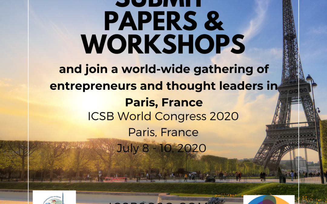 ICSB & ISBE Team-up for High Impact Research Papers and Workshops at ICSB World Congress 2020 in Paris!