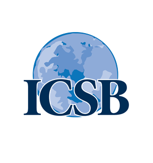 ICSB Logo reverse white