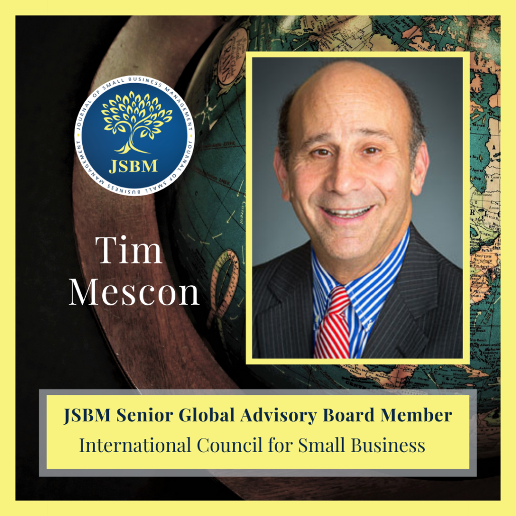 Tim Mescon JSBM Board